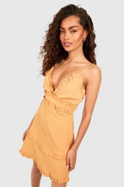 Robe à Bretelles Et Volants -BOOHO Kleidung Magasin gzz42652 orange xl 2