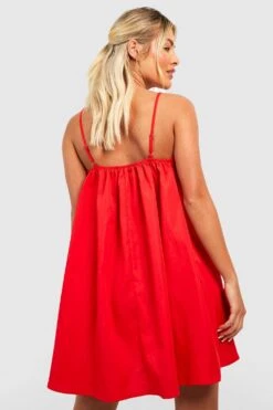 Robe Babydoll à Bretelles Fines -BOOHO Kleidung Magasin gzz42667 red xl 1