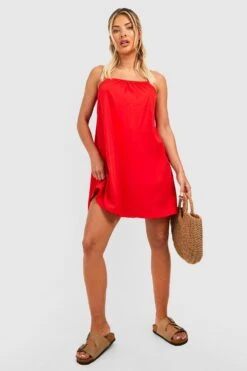 Robe Babydoll à Bretelles Fines -BOOHO Kleidung Magasin gzz42667 red xl 2