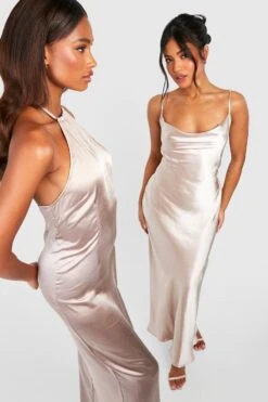 Petite - Robe De Demoiselle D'honneur Satinée à Col Bénitier