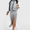 Maternité - Robe De Grossesse Mi-longue -BOOHO Kleidung Magasin gzz45915 grey20marl xl