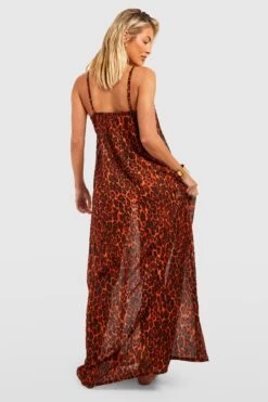 Robe De Plage Léopard à Perles -BOOHO Kleidung Magasin gzz46329 leopard xl 1