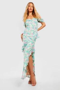 Tall - Robe Longue Fleurie En Crochet