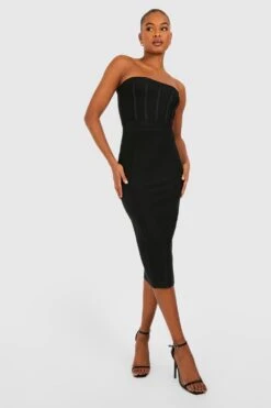 Tall - Robe Mi-longue Premium -BOOHO Kleidung Magasin gzz46574 black xl 2