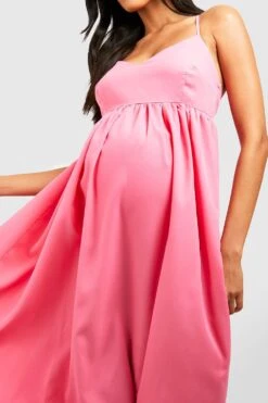 Maternité - Robe De Grossesse à Bretelles Fines -BOOHO Kleidung Magasin gzz46584 pink xl 3
