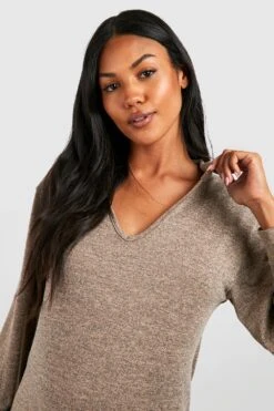 Maternité - Robe De Grossesse Mi-longue -BOOHO Kleidung Magasin gzz46607 oatmeal xl 3