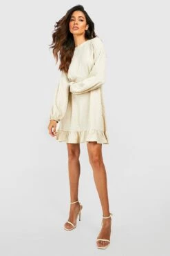 Robe Texturée à Volants -BOOHO Kleidung Magasin gzz46670 black xl 3