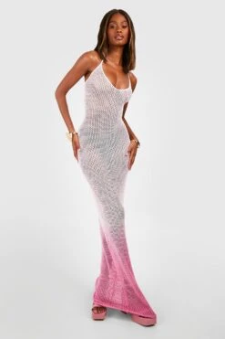 Robe Longue Dos Nu En Crochet