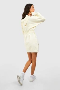 Robe Sweat Froncée -BOOHO Kleidung Magasin gzz46819 ecru xl 1