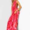 Tall - Robe Longue Tie Dye Décolletée -BOOHO Kleidung Magasin gzz46842 coral xl