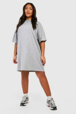 Grande Taille - Robe T-shirt Oversize En Coton