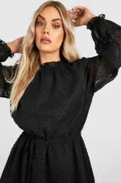 Grande Taille - Robe Patineuse En Mesh -BOOHO Kleidung Magasin gzz47085 black xl 3