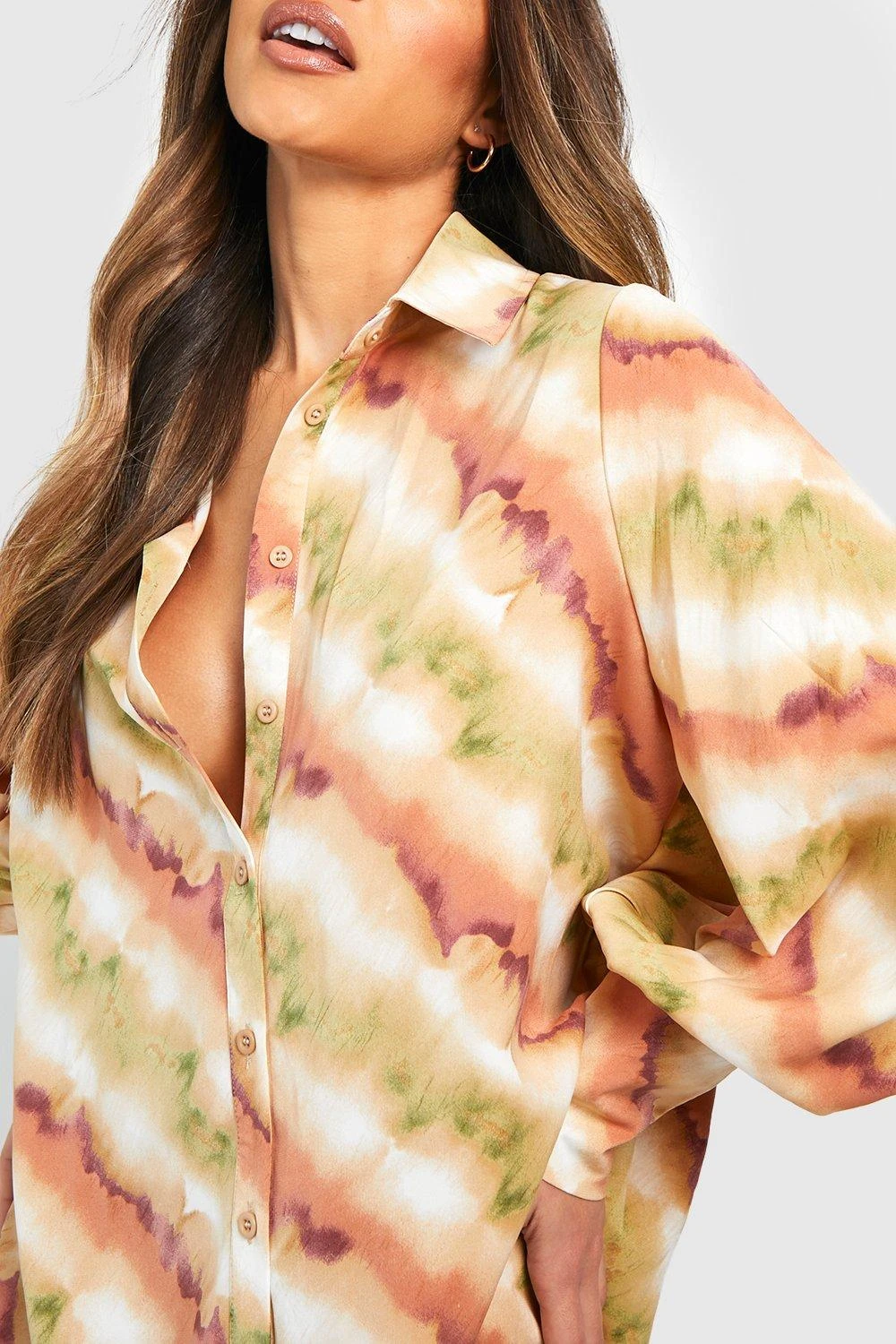 Robe Chemise Oversize Imprimée 6 Robe Chemise Oversize Imprimée – Image 4