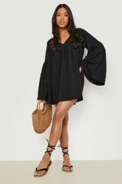 Petite - Robe Patineuse Texturée -BOOHO Kleidung Magasin gzz47551 black xl 2