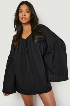 Petite - Robe Patineuse Texturée -BOOHO Kleidung Magasin gzz47551 black xl 3