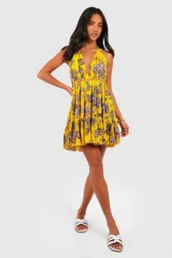 Petite - Robe Patineuse à Broderie Cachemire 8 Petite - Robe Patineuse à Broderie Cachemire -BOOHO Kleidung Magasin gzz47595 yellow xl 2