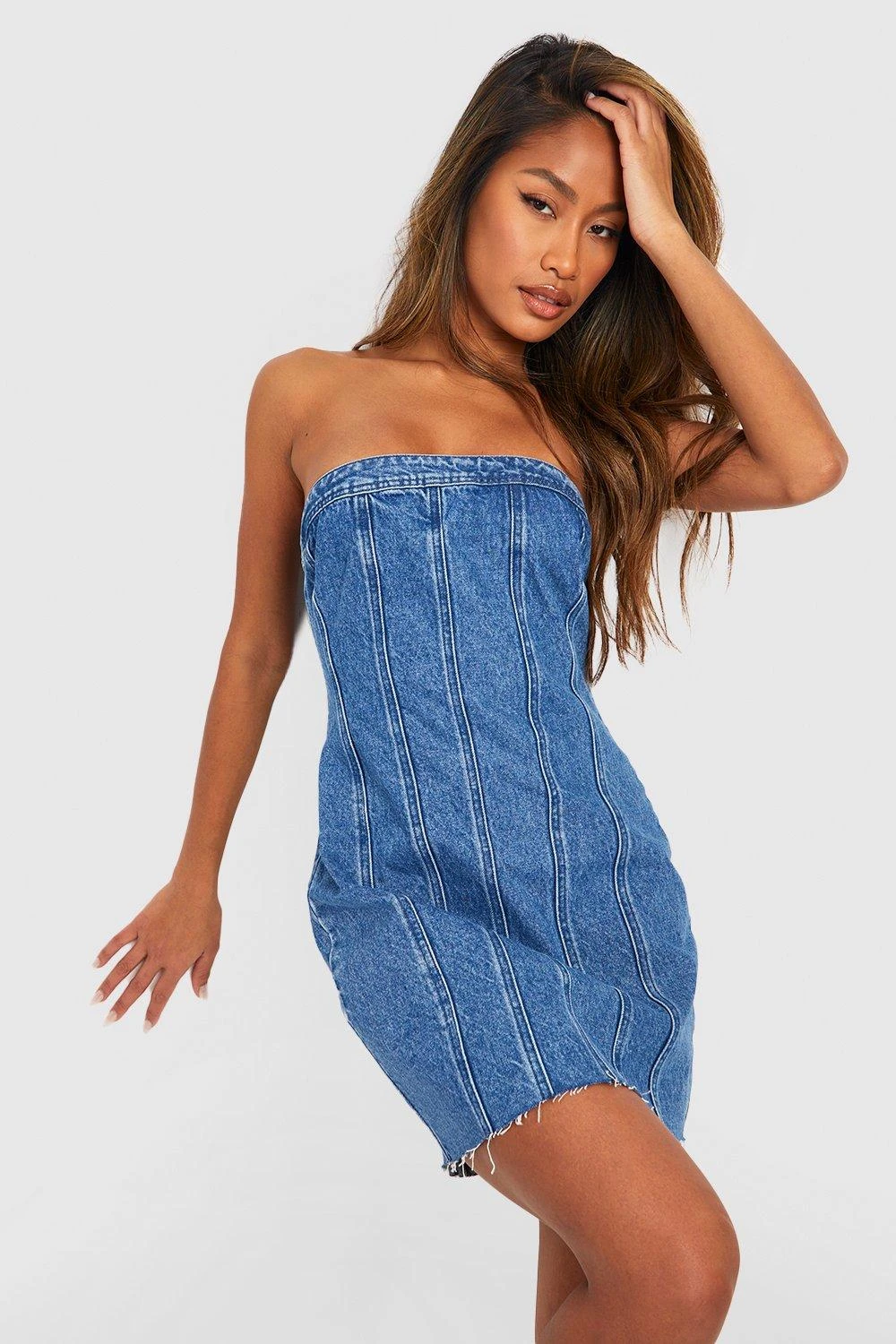 Robe Corset En Jean 3 Robe Corset En Jean