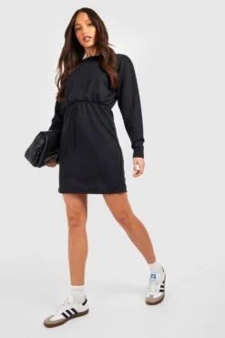 BOOHOO Tall - Robe Courte à Cordon De Serrage -BOOHO Kleidung Magasin gzz47921 black xl 2