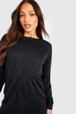 BOOHOO Tall - Robe Courte à Cordon De Serrage -BOOHO Kleidung Magasin gzz47921 black xl 3