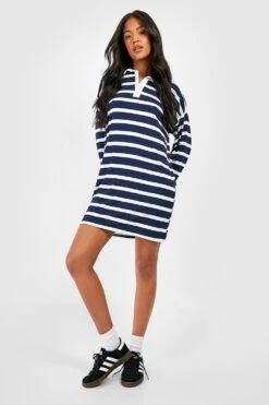 Tall - Robe à Rayures 8 Tall - Robe à Rayures -BOOHO Kleidung Magasin gzz47931 navy xl 2