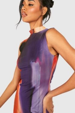 Robe Mi-longue Surteinte En Mesh -BOOHO Kleidung Magasin gzz48114 multi xl 3