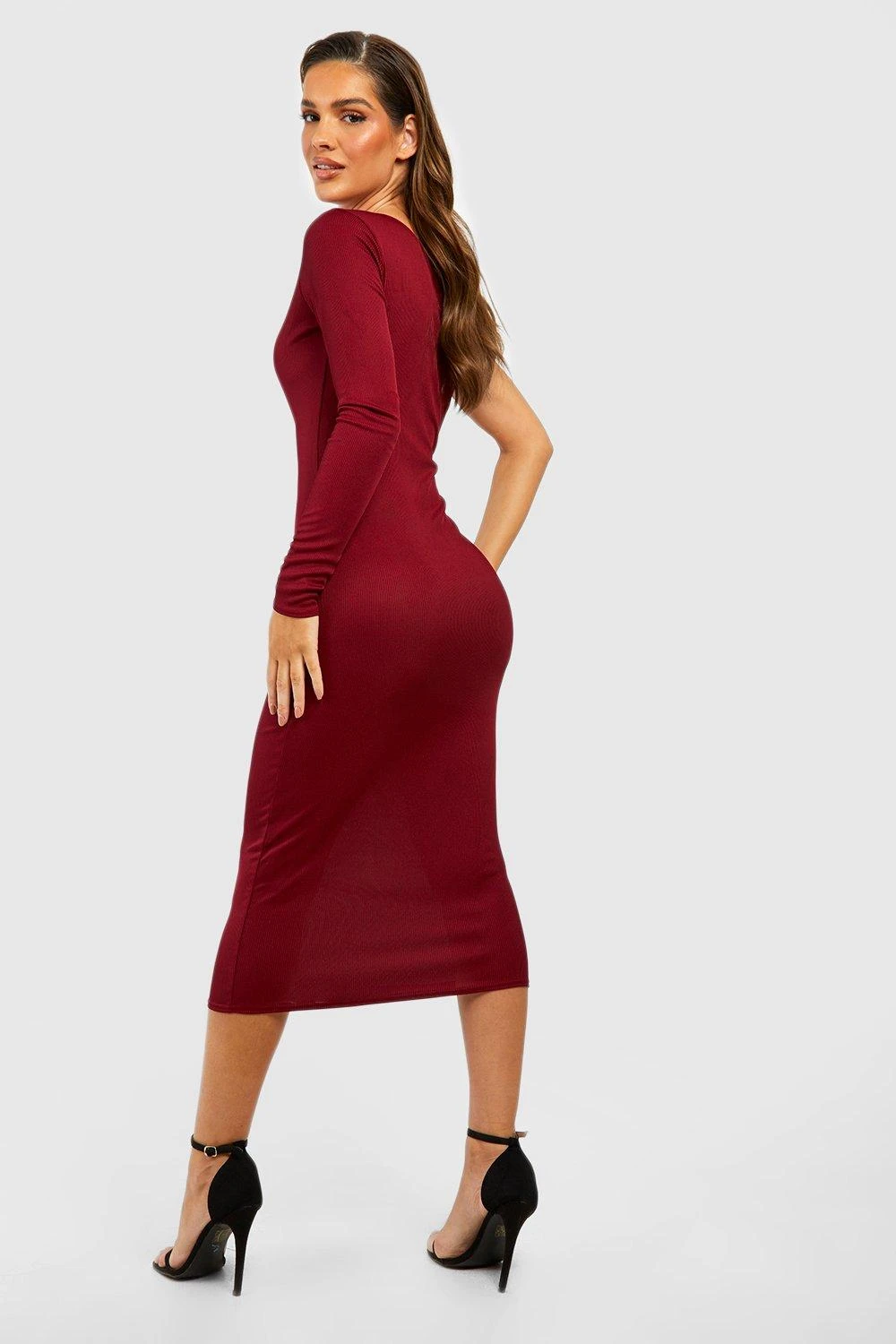 Robe Asymétrique Côtelée 4 Robe Asymétrique Côtelée – Image 2