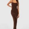 Robe Longue Soyeuse Premium -BOOHO Kleidung Magasin gzz48590 chocolate xl