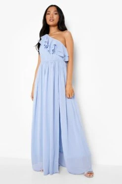 Petite - Robe Asymétrique à Volants 8 Petite - Robe Asymétrique à Volants -BOOHO Kleidung Magasin gzz48914 pale20blue xl 2