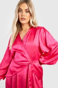 Grande Taille - Robe Patineuse Mi-longue -BOOHO Kleidung Magasin gzz49043 hot20pink xl 3