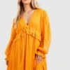 BOOHOO Grande Taille - Robe Babydoll Courte -BOOHO Kleidung Magasin gzz49054 burnt20orange xl