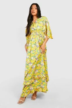 Maternité - Robe De Grossesse Longue à Volants