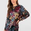 Robe Premium Fleurie à Sequins 2 Robe Premium Fleurie à Sequins -BOOHO Kleidung Magasin gzz49338 multi xl