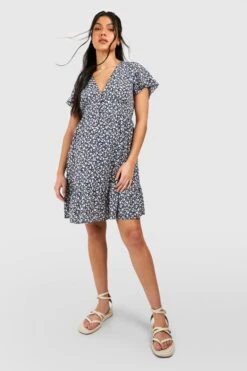 Maternité - Robe De Grossesse Babydoll à Manches Larges 8 Maternité - Robe De Grossesse Babydoll à Manches Larges -BOOHO Kleidung Magasin gzz49498 navy xl 2