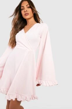 Robe Patineuse à Manches Larges