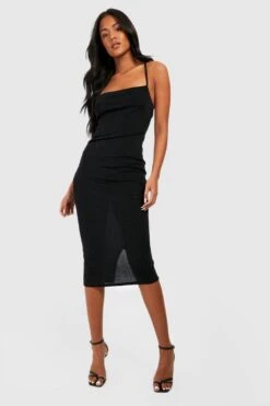 Tall - Robe Mi-longue Soyeuse à Dos Bénitier