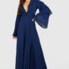 Tall - Robe Longue à Volants étagés -BOOHO Kleidung Magasin gzz49671 navy xl