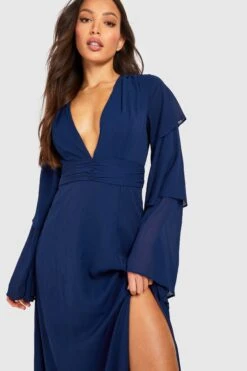 Tall - Robe Longue à Volants étagés -BOOHO Kleidung Magasin gzz49671 navy xl 3