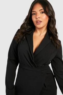 Grande Taille - Robe Blazer -BOOHO Kleidung Magasin gzz49726 black xl 3