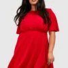 BOOHOO Grande Taille - Robe Portefeuille Plissée -BOOHO Kleidung Magasin gzz49803 red xl