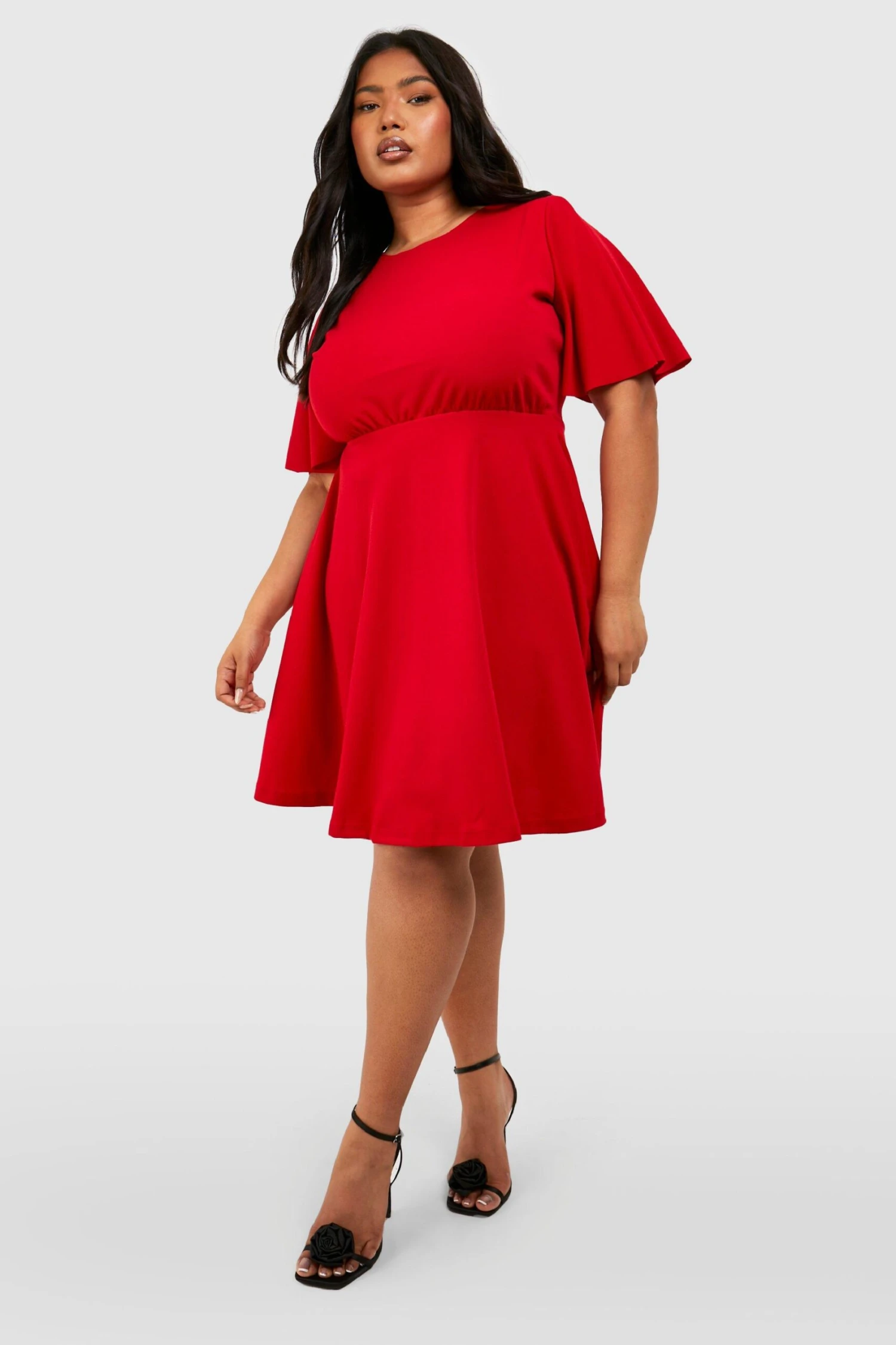BOOHOO Grande Taille - Robe Portefeuille Plissée 5 BOOHOO Grande Taille - Robe Portefeuille Plissée – Image 3
