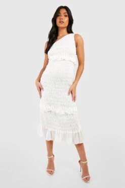 BOOHOO Maternité - Robe De Grossesse Asymétrique En Plumetis