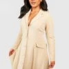 Grande Taille - Robe Blazer Patineuse -BOOHO Kleidung Magasin gzz49906 stone xl