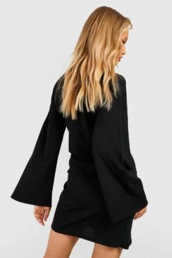 Tall - Robe Blazer à Manches évasées -BOOHO Kleidung Magasin gzz50009 black xl 1