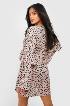 Robe Babydoll Imprimée à Volants 7 Robe Babydoll Imprimée à Volants -BOOHO Kleidung Magasin gzz50475 stone xl 1