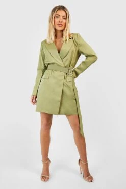 Robe Blazer à Ceinture 8 Robe Blazer à Ceinture -BOOHO Kleidung Magasin gzz50480 khaki xl 2