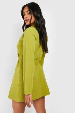 Robe Blazer En Jersey à Manches Longues -BOOHO Kleidung Magasin gzz50482 olive xl 1