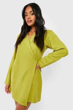 Robe Blazer En Jersey à Manches Longues -BOOHO Kleidung Magasin gzz50482 olive xl 2