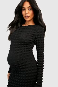 Maternité - Robe De Grossesse En Jersey -BOOHO Kleidung Magasin gzz50652 black xl 2