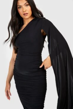 Maternité - Robe De Grossesse Asymétrique Soyeuse -BOOHO Kleidung Magasin gzz50654 black xl 3