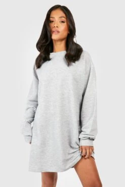 Petite - Robe Sweat Oversize Basique 8 Petite - Robe Sweat Oversize Basique -BOOHO Kleidung Magasin gzz50743 grey20marl xl 2
